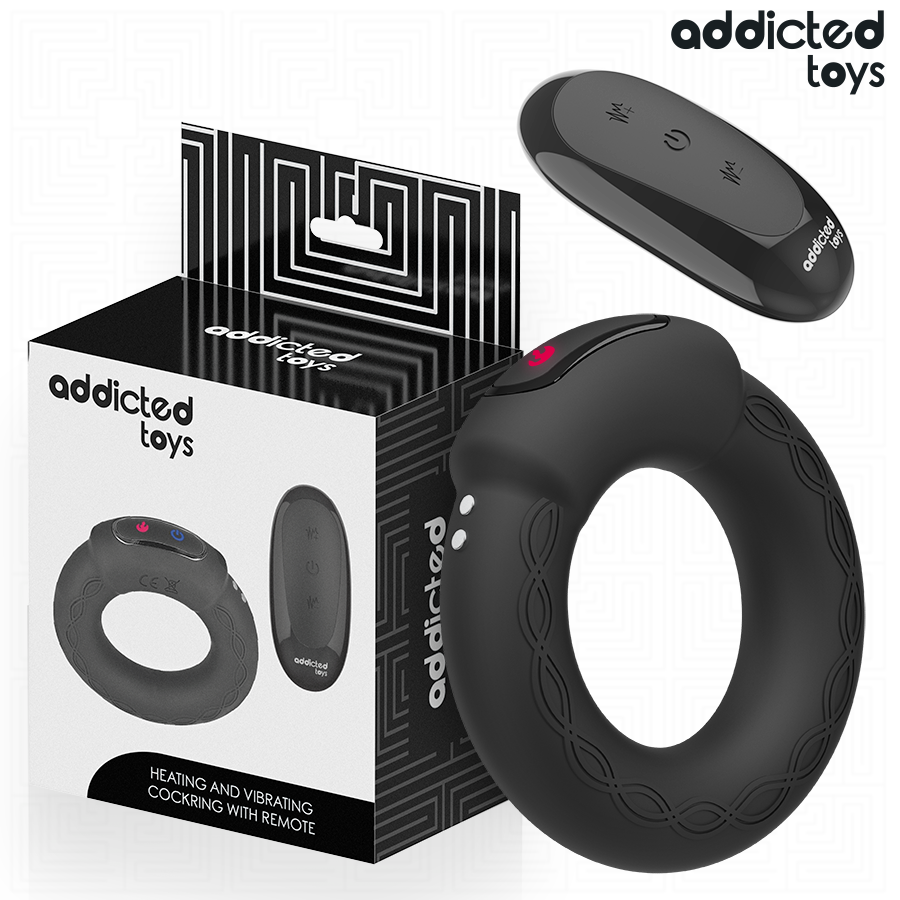 ADDICTED TOYS – HEATING EFFECT VIBRATING COCK RING REMOTE CONTROL