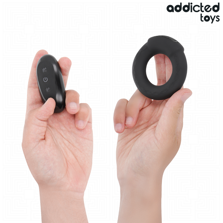 ADDICTED TOYS – HEATING EFFECT VIBRATING COCK RING REMOTE CONTROL