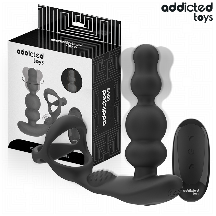 ADDICTED TOYS – MASSEUR DE PROSTATE ROTATIF À TÉLÉCOMMANDE