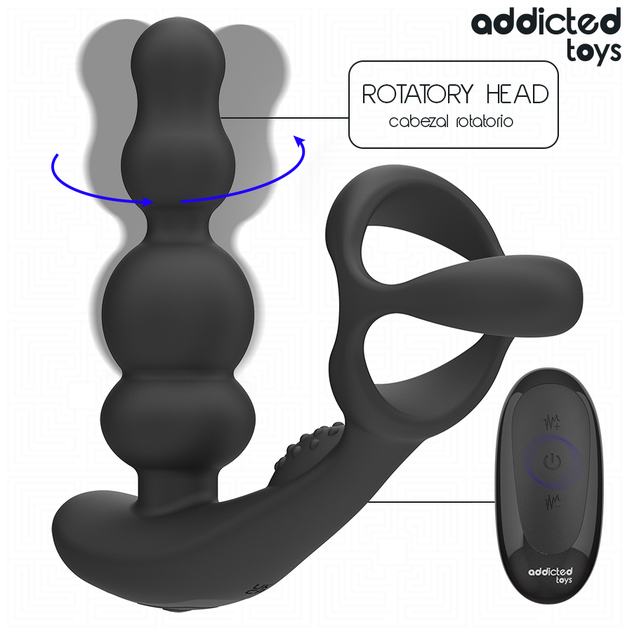 ADDICTED TOYS – ROTATING PROSTATE MASSAGER REMOTE CONTROL