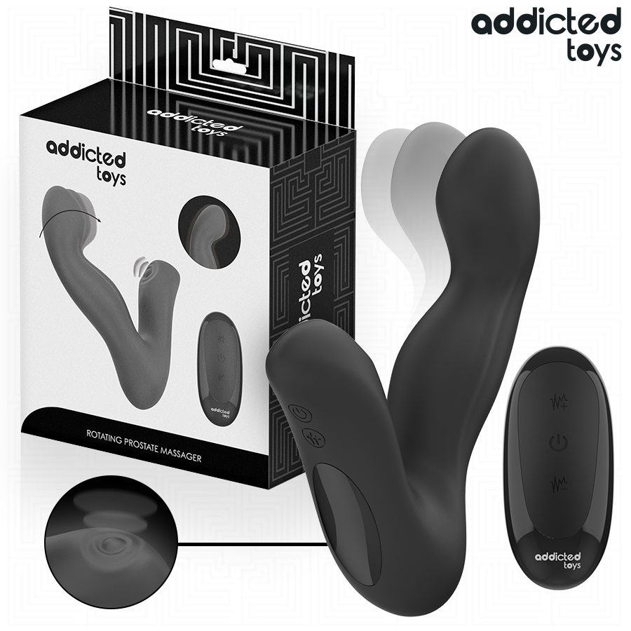 ADDICTED TOYS – Oszillierendes Prostatamassagegerät mit Pulsationsmodus und Fernbedienung