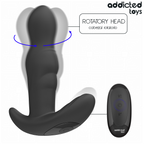 ADDICTED TOYS – Rotierender vibrierender Analstecker mit Fernbedienung