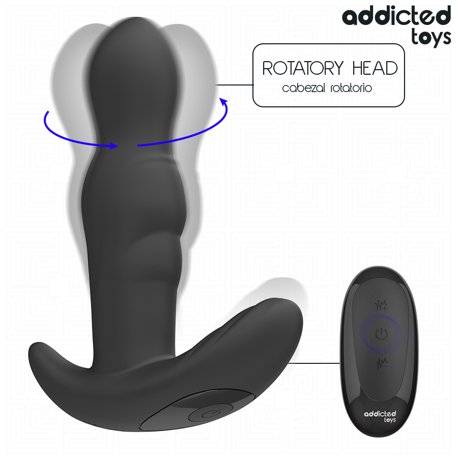 ADDICTED TOYS – ROTATING VIBRATING ANAL PLUG REMOTE CONTROL