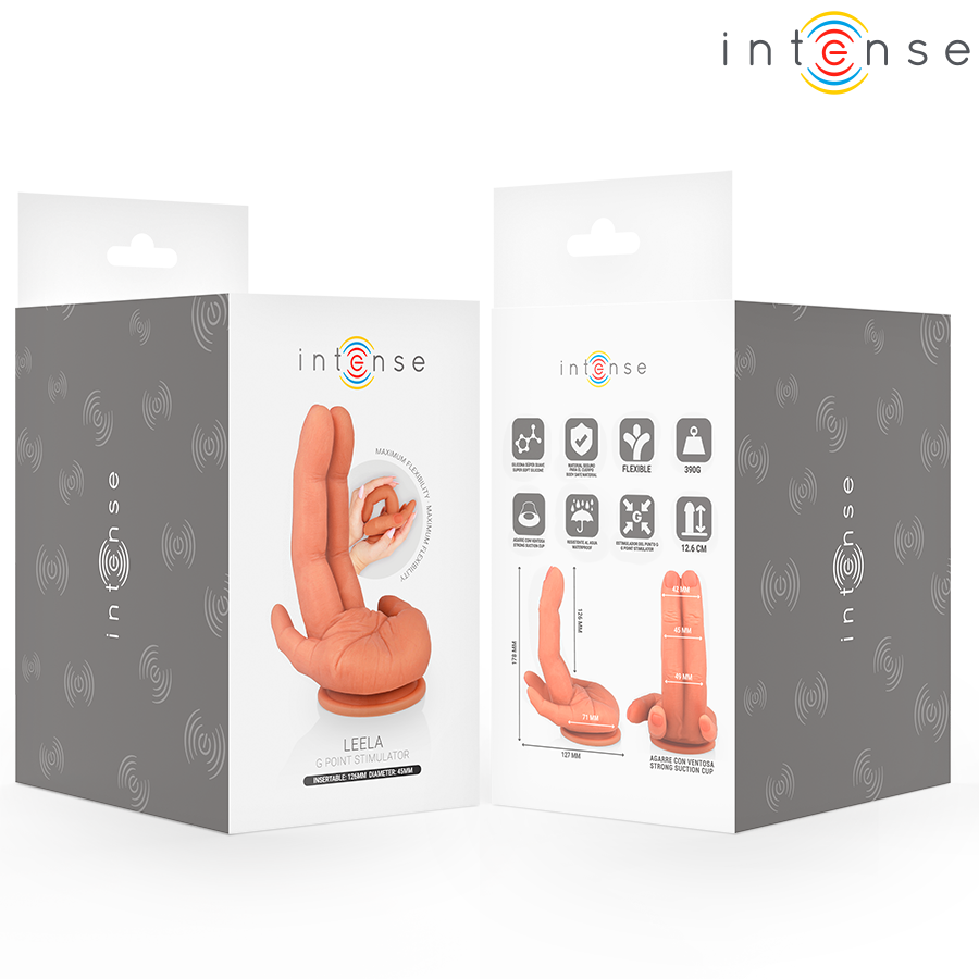 INTENSE – LEELA STIMOLATORE PUNTO G FLESSIBILE MANO 12,6 CM