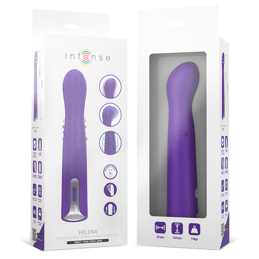 INTENSE – HELENA BEADS VIBRATORE OSCILLANTE SU E GIÙ 13,5 CM