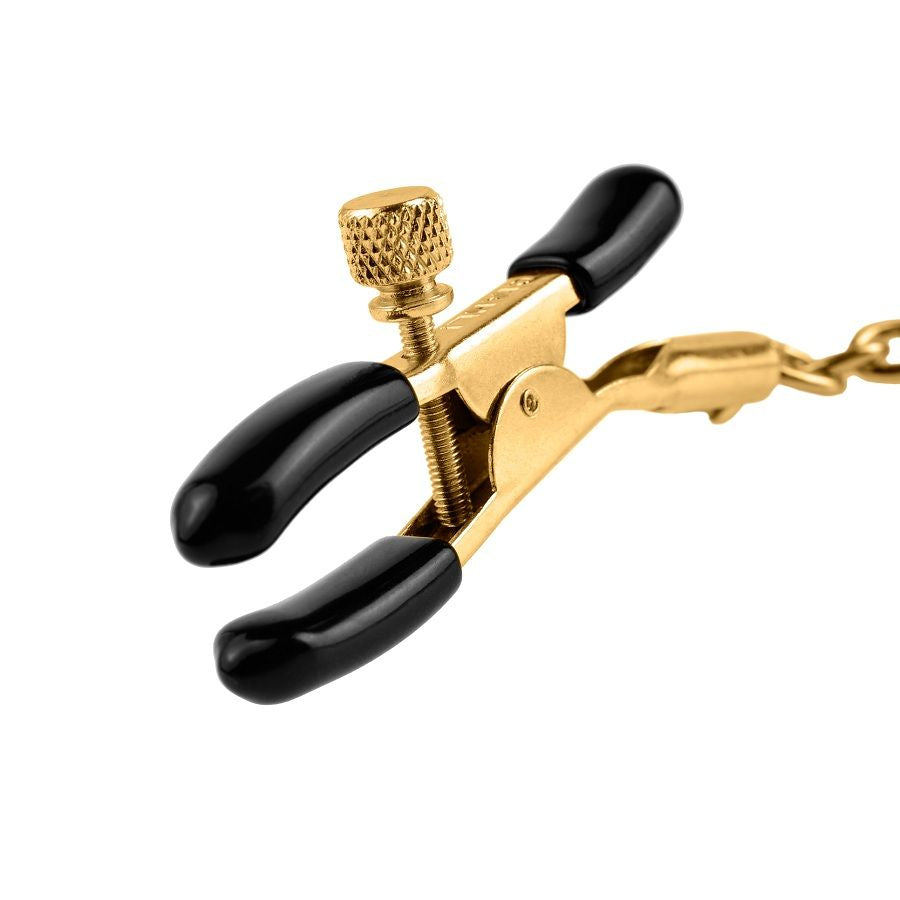 FETISH FANTASY GOLD – Nippelklemmen mit Gewichtskette