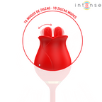 INTENSE – MELANIE STIMOLATORE DOPPIO PER CLITORIDE CON LINGUA A ZIGZAG