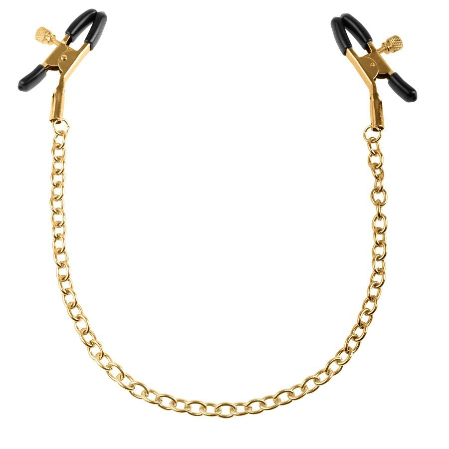 FETISH FANTASY GOLD – Nippelklemmen mit Gewichtskette