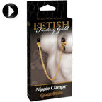 FETISH FANTASY GOLD – Nippelklemmen mit Gewichtskette