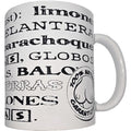 DIABLO PICANTE – Weisse Tasse mit Titten-Synonymen, 370 ml