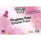 DIABLO GOLOSO – 50 Penis-Lollipops mit Alkohol