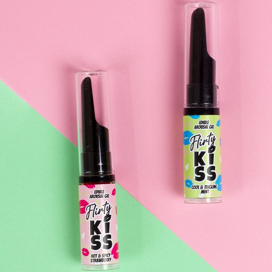 SECRETPLAY Flirty Kiss – Gel-Duo Erdbeere & Minze, 2 x 8 g