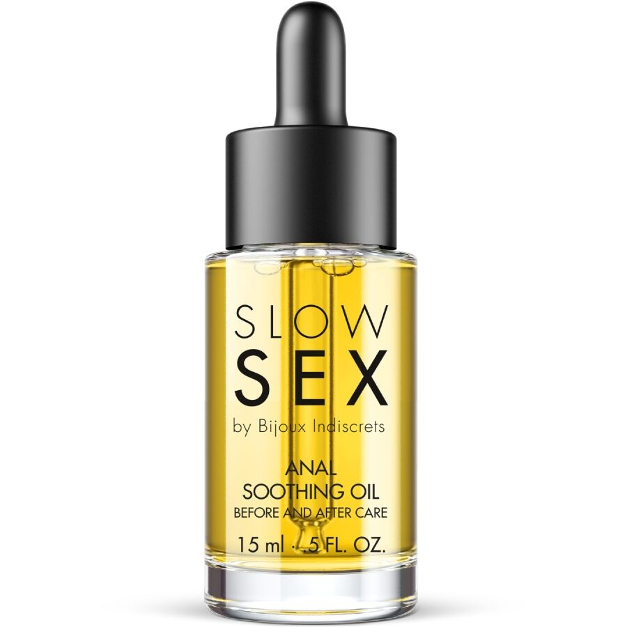 BIJOUX INDISCRETS Slow Sex Soothing Anal Oil – Beruhigendes Analöl, 15 ml