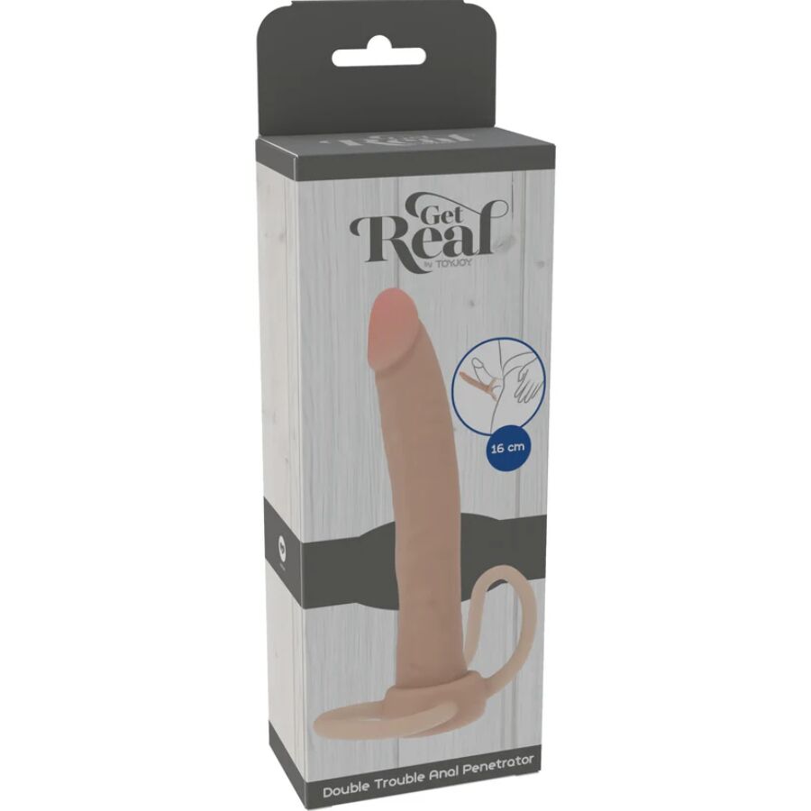GET REAL – DOUBLE TROUBLE SILICONE ANAL PENETRATOR 16 CM
