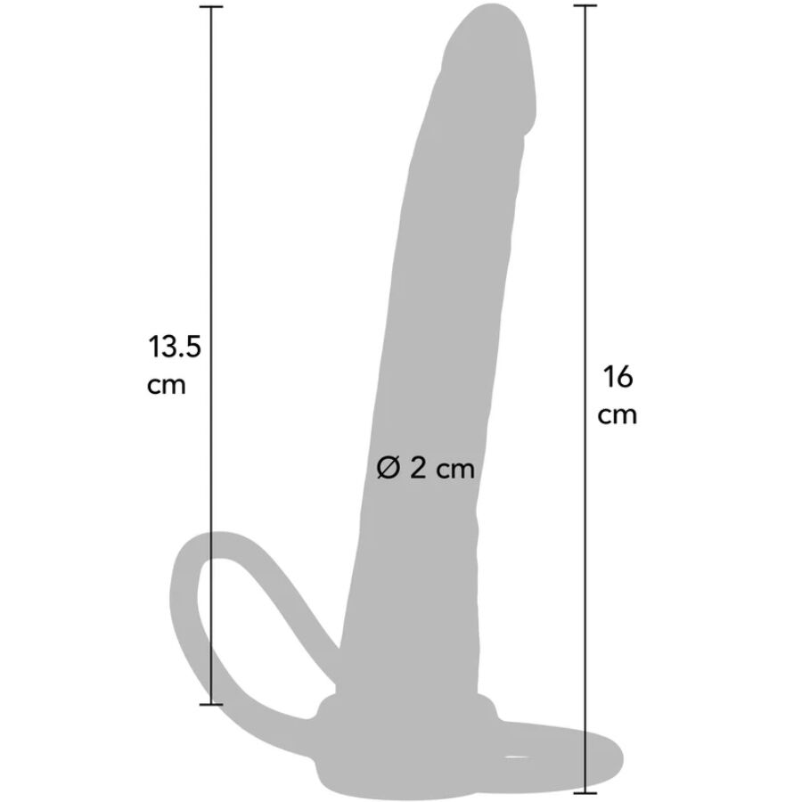GET REAL – DOUBLE TROUBLE SILICONE ANAL PENETRATOR 16 CM