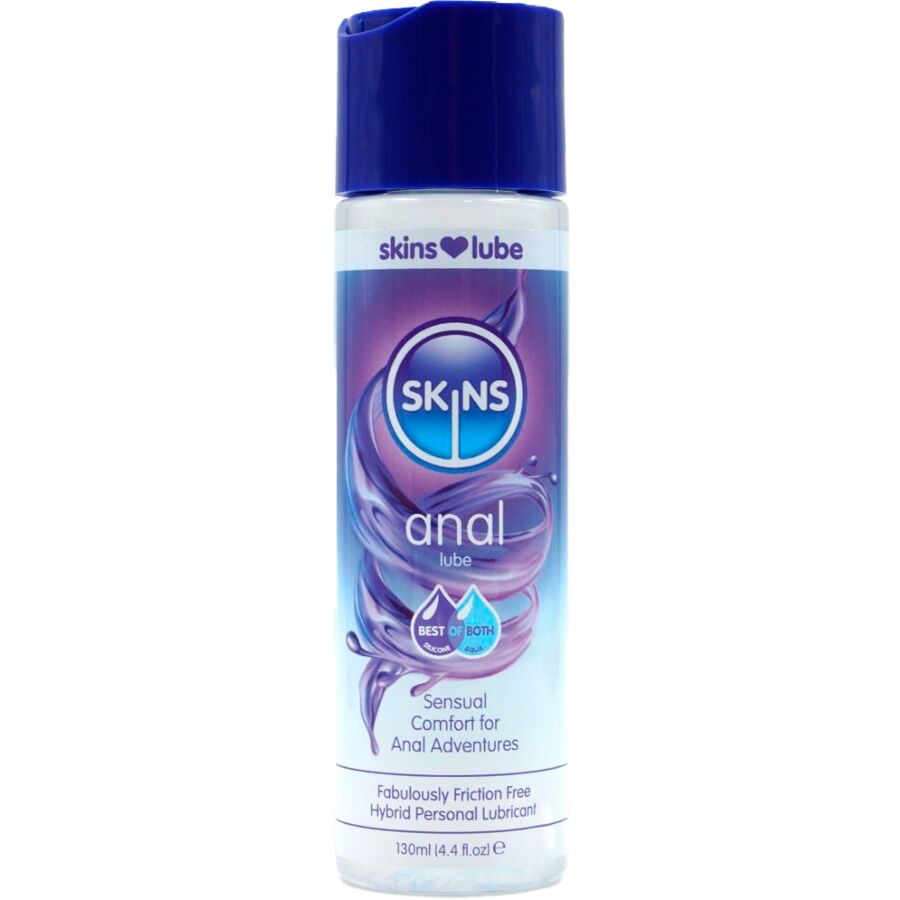 SKINS – Lubrifiant anal hybride à base d'eau et de silicone 130 ml