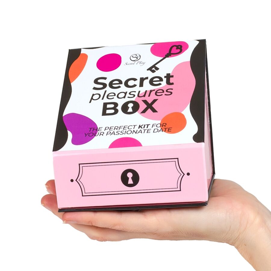 SECRET PLAY – Vergnügungsbox für Paare mit Würfeln, Vibrator und Federkitzler