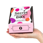 SECRET PLAY – Vergnügungsbox für Paare mit Würfeln, Vibrator und Federkitzler