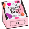 SECRET PLAY – Vergnügungsbox für Paare mit Würfeln, Vibrator und Federkitzler