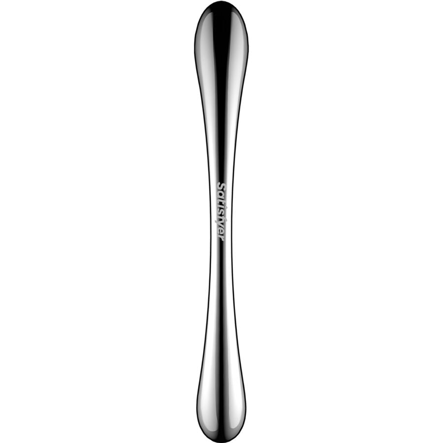 SATISFYER – COSMIC CREST 1 GODEMICHET DOUBLE EXTRÉMITÉ EN ACIER INOXYDABLE