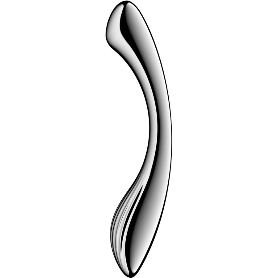 SATISFYER Pure Gravity – Doppelendiger Dildo aus Edelstahl