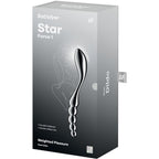 SATISFYER – STAR FORCE 1 GODEMICHET DOUBLE EN ACIER INOXYDABLE