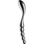 SATISFYER – STAR FORCE 1 GODEMICHET DOUBLE EN ACIER INOXYDABLE