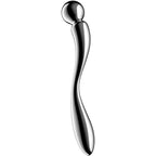 SATISFYER – STAR FORCE 2 GODEMICHET DOUBLE EN ACIER INOXYDABLE