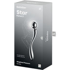 SATISFYER – STAR FORCE 2 GODEMICHET DOUBLE EN ACIER INOXYDABLE