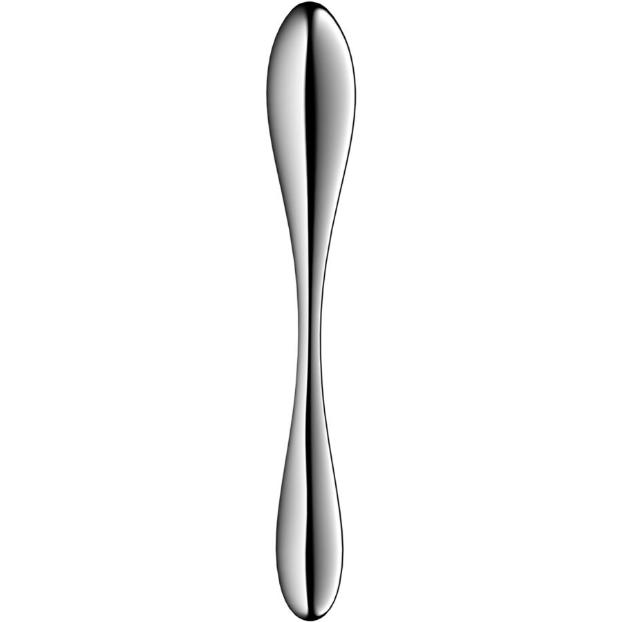 SATISFYER – STAR FORCE 3 GODEMICHET DOUBLE EN ACIER INOXYDABLE