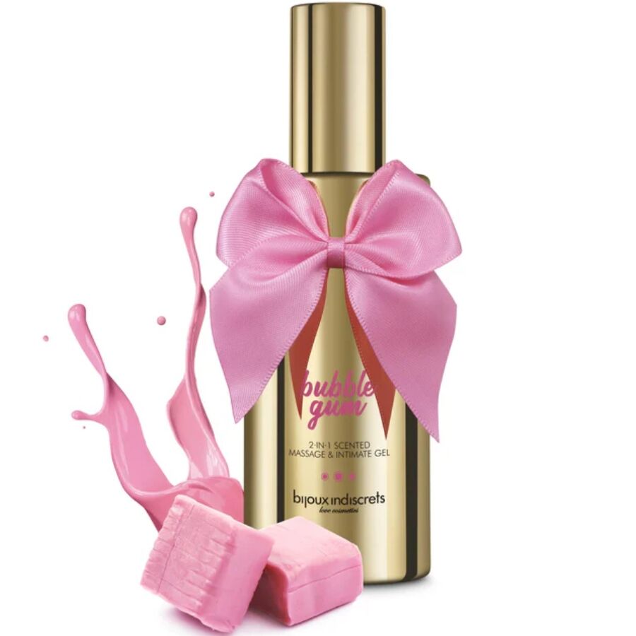 BIJOUX INDISCRETS Bubble Gum – 2â·inâ·1 gel profumato per massaggio e intimo 100 ml