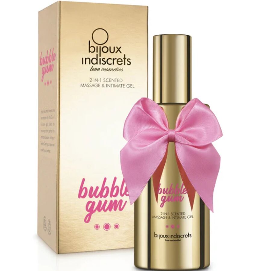 BIJOUX INDISCRETS Bubble Gum – 2â·inâ·1 gel profumato per massaggio e intimo 100 ml