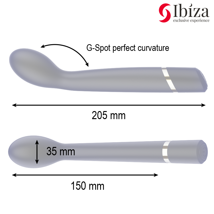 Ibiza – Rechargeable G-spot vibrator, 10 vibration modes