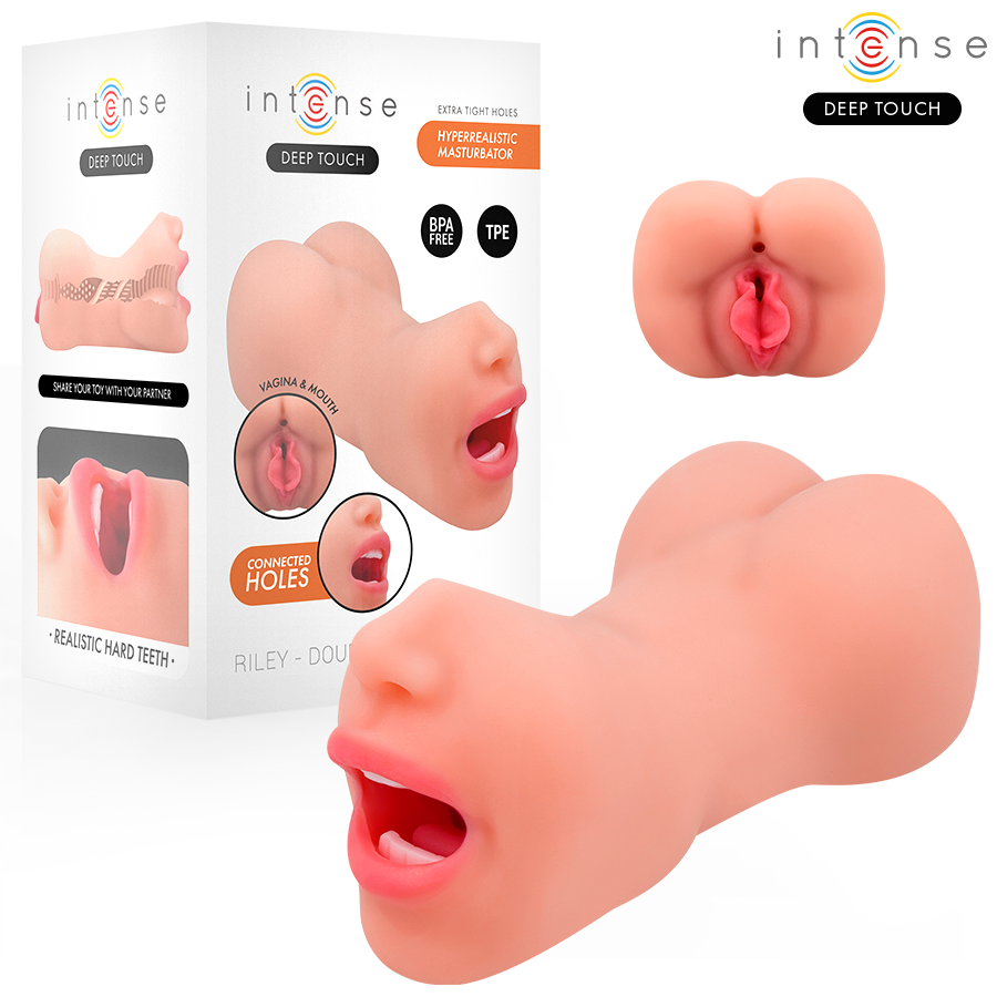 INTENSE DEEP TOUCH – MASTURBATORE RILEY A DOPPIA BOCCA E VAGINA