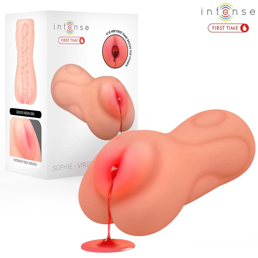 INTENSE FIRST TIME – SOPHIE VIRGIN MASTURBATOR WITH BLEEDING