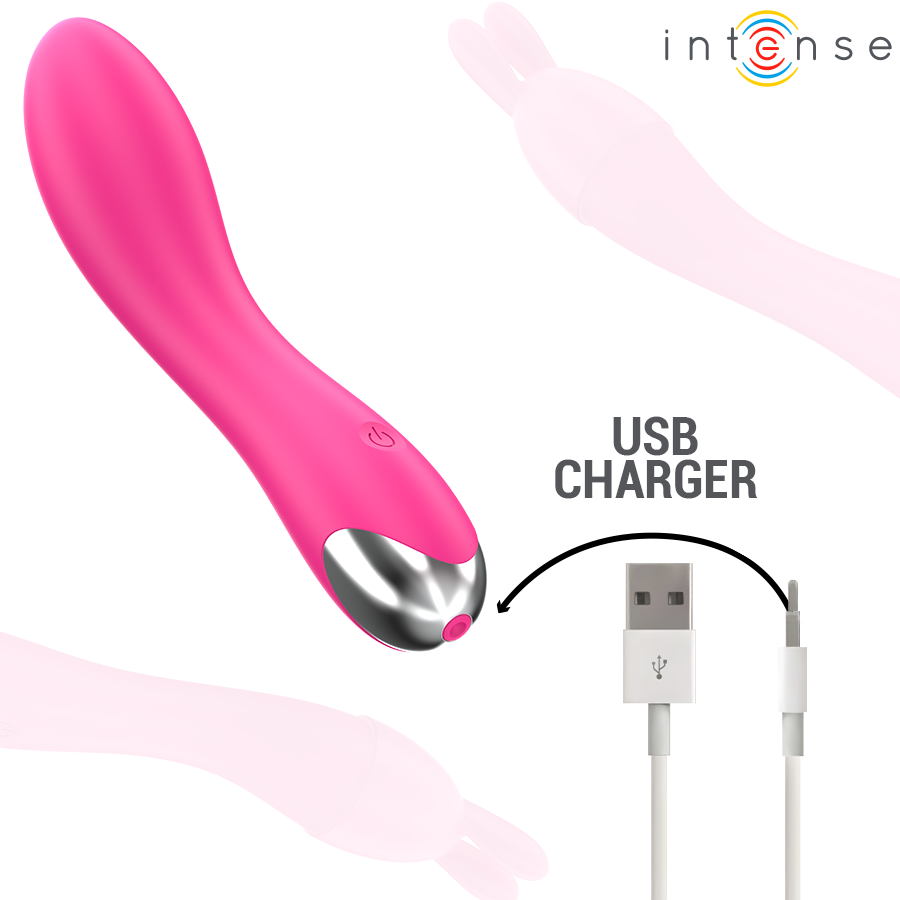 INTENSE – VIBRATORE CHER CON 20 MODALITÀ E TESTINE INTERCAMBIABILI