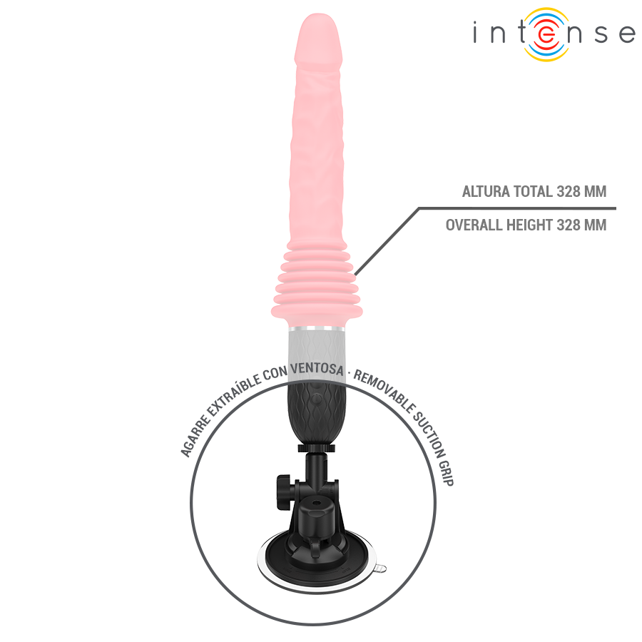 INTENSE – CYNTHIA VIBRATORE A SPINTA CON TELECOMANDO E CALORE