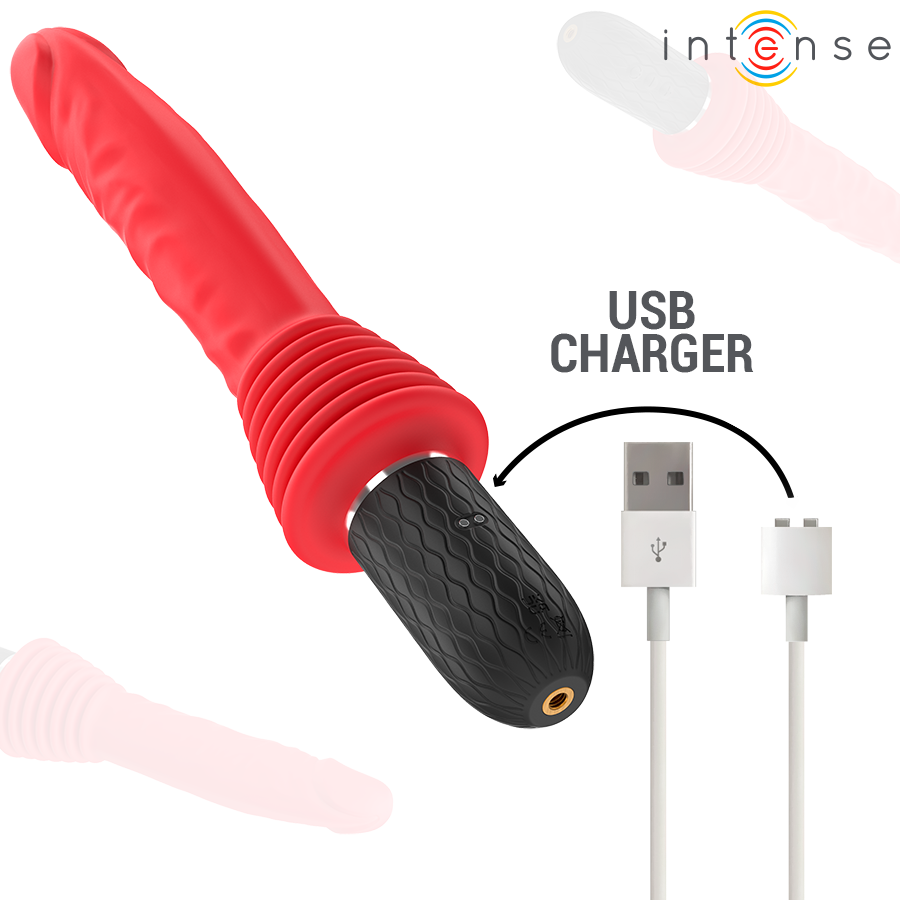 INTENSE – CYNTHIA VIBRATORE A SPINTA CON TELECOMANDO E CALORE