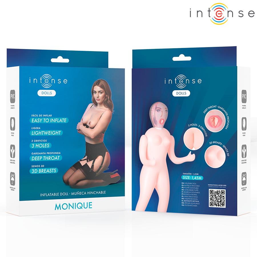 INTENSE DOLLS – MONIQUE INFLATABLE DOLL WITH THREE ORIFICES