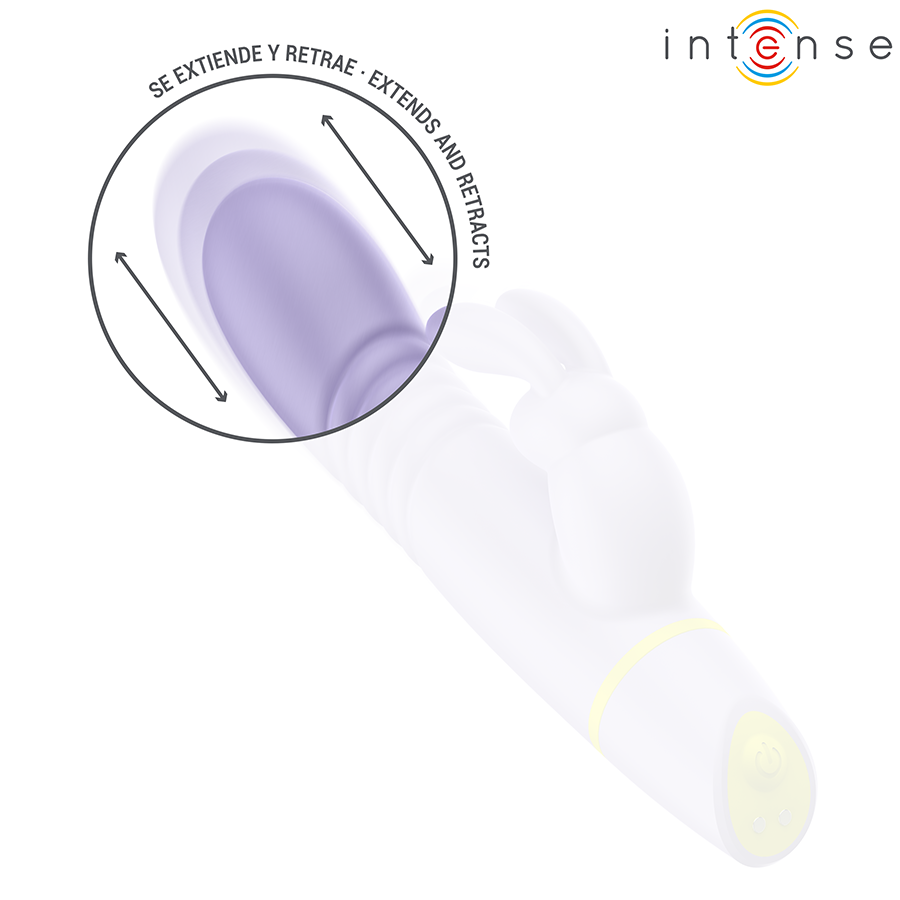 INTENSE – STIMULATEUR ET VIBRATEUR À POUSSÉE HELEN RABBIT