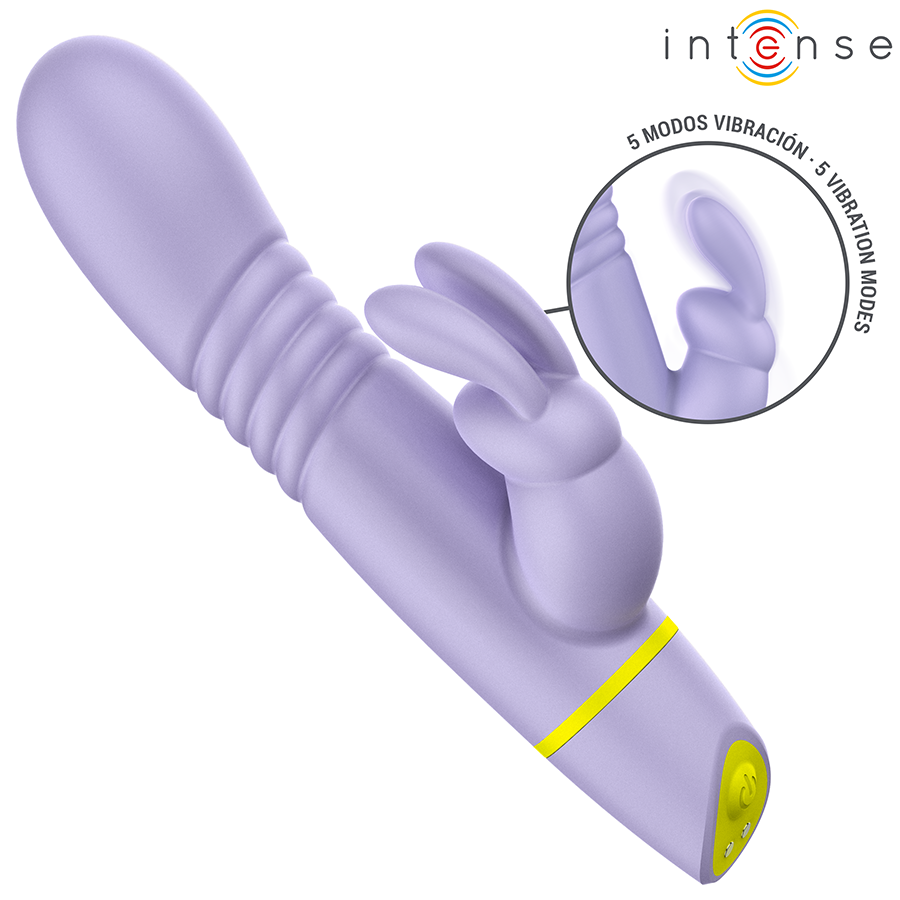 INTENSE – STIMULATEUR ET VIBRATEUR À POUSSÉE HELEN RABBIT