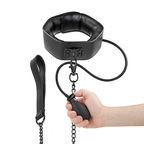 FETISH SUBMISSIVE Bondage – Aufblasbares Würgehalsband mit Kette