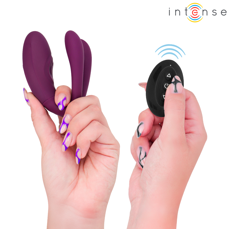 INTENSE – STIMULATEUR DE TAPOTAGE ET DE VIBRATION SANDRA AVEC TÉLÉCOMMANDE