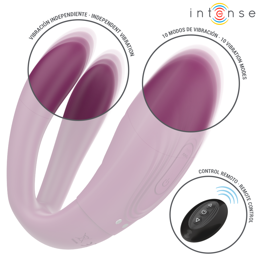INTENSE – STIMULATEUR DE TAPOTAGE ET DE VIBRATION SANDRA AVEC TÉLÉCOMMANDE