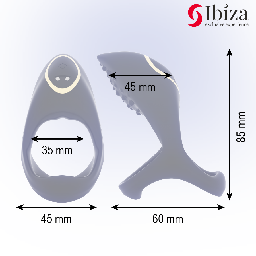 IBIZA – Anneau pénien vibrant multisensoriel