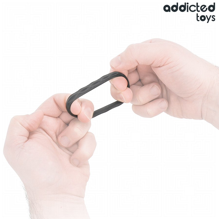 ADDICTED TOYS – ENSEMBLE D'ANNEAUX PÉNIS TEXTURÉS, 4 TAILLES