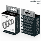 ADDICTED TOYS – ENSEMBLE D'ANNEAUX PÉNIS TEXTURÉS, 4 TAILLES