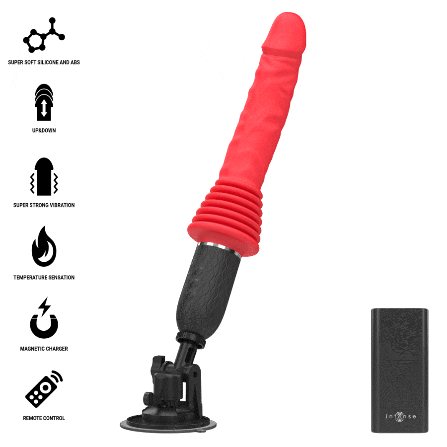 INTENSE – CYNTHIA VIBRATORE A SPINTA CON TELECOMANDO E CALORE