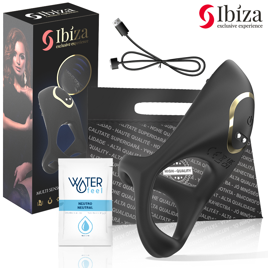 IBIZA – Anneau pénien vibrant multisensoriel