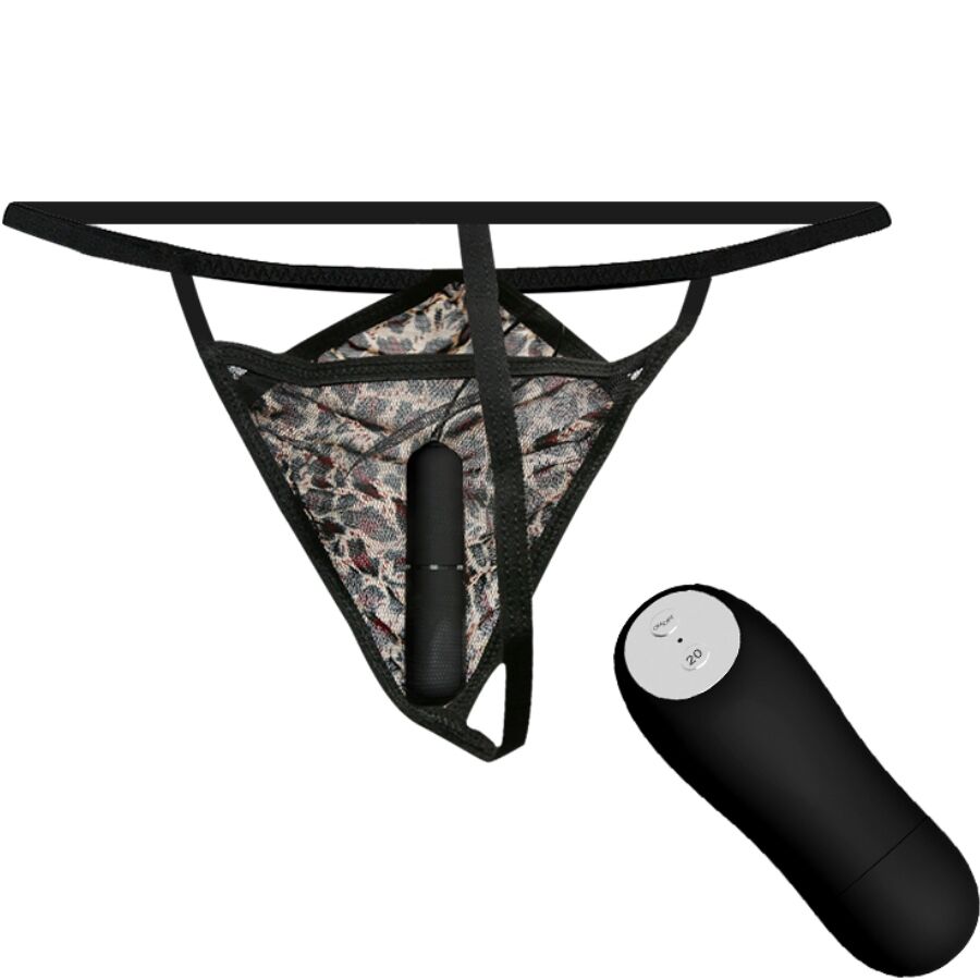 BAILE – STRING AVEC VIBRANT ET TÉLÉCOMMANDE NOIR